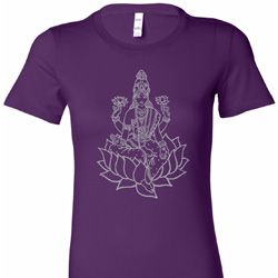 Yoga Tara Sketch Ladies Longer Length Shirt Yoga Tara Sketch Ladies Longer Length Shirt