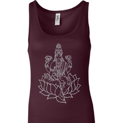Clearance - Ladies Tara Sketch Longer Length Tank Top