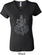 Yoga Tara Sketch Ladies V-neck Shirt