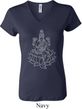 Yoga Tara Sketch Ladies V-neck Shirt