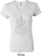 Yoga Tara Sketch Ladies V-neck Shirt