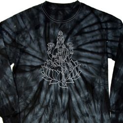 Yoga Tara Sketch Long Sleeve Tie Dye Shirt Yoga Tara Sketch Long Sleeve Tie Dye Shirt
