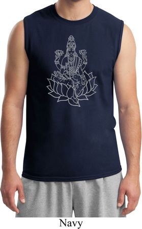 Yoga Tara Sketch Mens Muscle Shirt