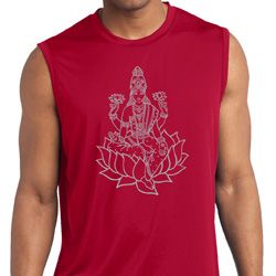 Yoga Tara Sketch Mens Sleeveless Moisture Wicking Shirt Yoga Tara Sketch Mens Sleeveless Moisture Wicking Shirt