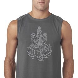 Yoga Tara Sketch Mens Sleeveless Shirt Yoga Tara Sketch Mens Sleeveless Shirt