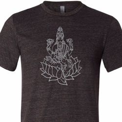 Yoga Tara Sketch Mens Tri Blend Crewneck Shirt Yoga Tara Sketch Mens Tri Blend Crewneck Shirt