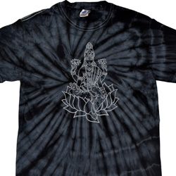 Yoga Tara Sketch Spider Tie Dye Shirt Yoga Tara Sketch Spider Tie Dye Shirt