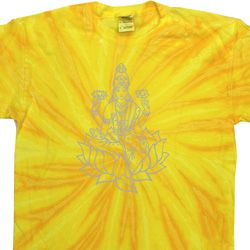 Yoga Tara Sketch Twist Tie Dye Shirt Yoga Tara Sketch Twist Tie Dye Shirt
