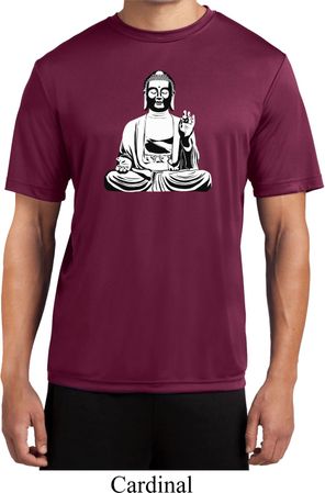 Yoga Tee At Peace Buddha Moisture Wicking T-shirt
