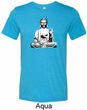 Yoga Tee At Peace Buddha Tri Blend Tee