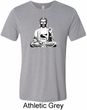 Yoga Tee At Peace Buddha Tri Blend Tee