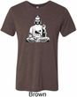 Yoga Tee At Peace Buddha Tri Blend Tee