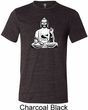 Yoga Tee At Peace Buddha Tri Blend Tee