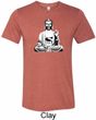 Yoga Tee At Peace Buddha Tri Blend Tee