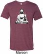 Yoga Tee At Peace Buddha Tri Blend Tee