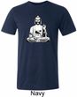 Yoga Tee At Peace Buddha Tri Blend Tee