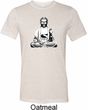 Yoga Tee At Peace Buddha Tri Blend Tee