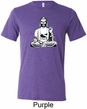 Yoga Tee At Peace Buddha Tri Blend Tee