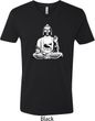 Yoga Tee At Peace Buddha V-neck Shirt