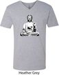 Yoga Tee At Peace Buddha V-neck Shirt