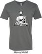Yoga Tee At Peace Buddha V-neck Shirt