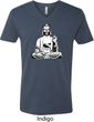 Yoga Tee At Peace Buddha V-neck Shirt