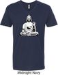 Yoga Tee At Peace Buddha V-neck Shirt
