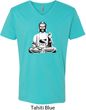 Yoga Tee At Peace Buddha V-neck Shirt