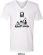 Yoga Tee At Peace Buddha V-neck Shirt