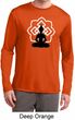 Yoga Tee Buddha Lotus Pose Dry Wicking Long Sleeve