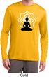 Yoga Tee Buddha Lotus Pose Dry Wicking Long Sleeve