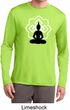 Yoga Tee Buddha Lotus Pose Dry Wicking Long Sleeve