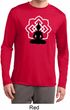 Yoga Tee Buddha Lotus Pose Dry Wicking Long Sleeve