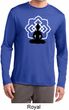 Yoga Tee Buddha Lotus Pose Dry Wicking Long Sleeve