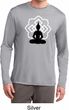 Yoga Tee Buddha Lotus Pose Dry Wicking Long Sleeve