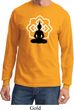 Yoga Tee Buddha Lotus Pose Long Sleeve
