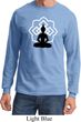 Yoga Tee Buddha Lotus Pose Long Sleeve