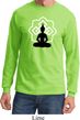 Yoga Tee Buddha Lotus Pose Long Sleeve