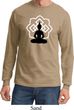 Yoga Tee Buddha Lotus Pose Long Sleeve