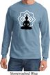 Yoga Tee Buddha Lotus Pose Long Sleeve