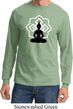 Yoga Tee Buddha Lotus Pose Long Sleeve