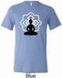 Yoga Tee Buddha Lotus Pose Tri Blend Tee