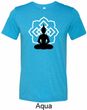 Yoga Tee Buddha Lotus Pose Tri Blend Tee
