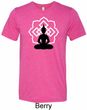 Yoga Tee Buddha Lotus Pose Tri Blend Tee