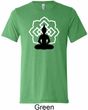 Yoga Tee Buddha Lotus Pose Tri Blend Tee