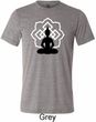 Yoga Tee Buddha Lotus Pose Tri Blend Tee