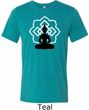 Yoga Tee Buddha Lotus Pose Tri Blend Tee
