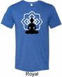 Yoga Tee Buddha Lotus Pose Tri Blend Tee