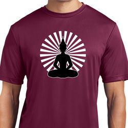 Yoga Tee Meditating Buddha Moisture Wicking T-shirt Yoga Tee Meditating Buddha Moisture Wicking T-shirt