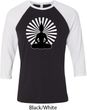 Yoga Tee Meditating Buddha Raglan Shirt
